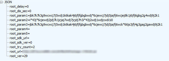 Figure 2. Sample response from C&C servers