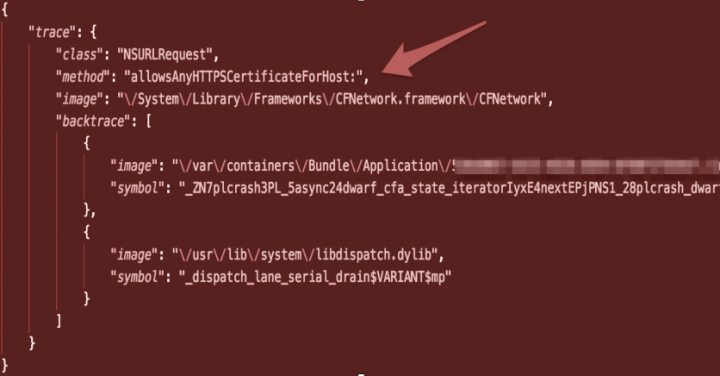 Figure 5. Class and method allowing any HTTPS certificate used by the SSL login server