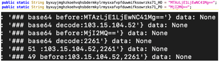 Figure 20. Encoded and decoded IP addresses